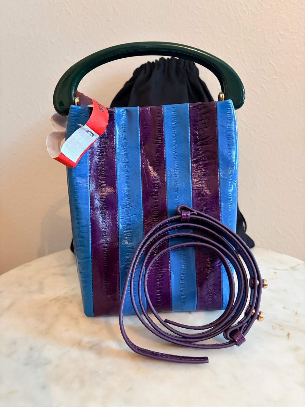 Dries Van Noten Leather Top-Handle Bag